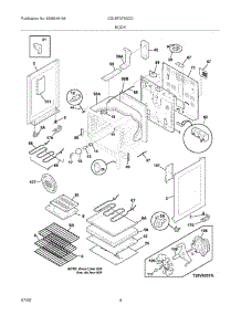 05 - Body parts for Frigidaire Range CGLEF379GCD from AppliancePartsPros.com