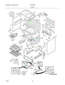 05 - Body parts for Frigidaire Range CFEF358EB3 from AppliancePartsPros.com