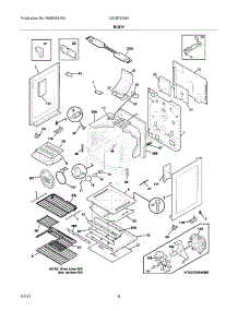 07 - Body parts for Frigidaire Range CGGF3054KBK from AppliancePartsPros.com