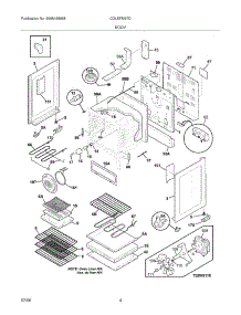 05 - Body parts for Frigidaire Range CGLEFM97DBF from AppliancePartsPros.com