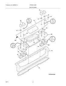 03 - Backguard parts for Frigidaire Range CFES3015LW2 from AppliancePartsPros.com