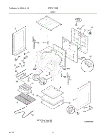 05 - Body parts for Frigidaire Range CFEF317GSB from AppliancePartsPros.com