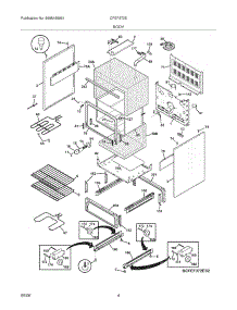 05 - Body parts for Frigidaire Range CFEF372EB2 from AppliancePartsPros.com