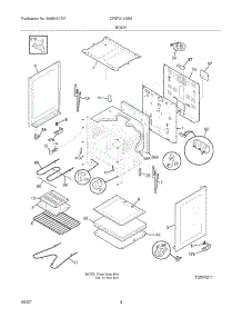 05 - Body parts for Frigidaire Range CFEF311GSA from AppliancePartsPros.com