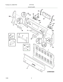03 - Backguard parts for Frigidaire Range CFEF372EB3 from AppliancePartsPros.com