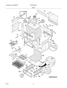 05 - Body parts for Frigidaire Range CFES3025LS1 from AppliancePartsPros.com
