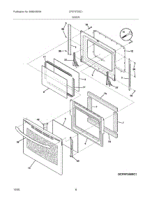 09 - Door parts for Frigidaire Range CFEF372EC1 from AppliancePartsPros.com