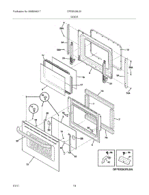 09 - Door parts for Frigidaire Range CFES3025LS1 from AppliancePartsPros.com