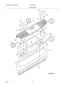 03 - Backguard parts for Frigidaire Range CFES366FC5 from AppliancePartsPros.com