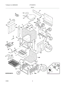 05 - Body parts for Frigidaire Range CFES366FC5 from AppliancePartsPros.com
