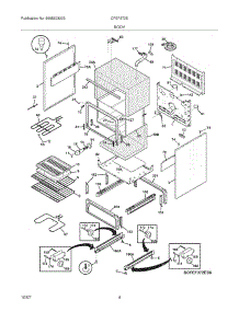 05 - Body parts for Frigidaire Range CFEF372EQ5 from AppliancePartsPros.com