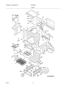 05 - Body parts for Frigidaire Range CFES355ES5 from AppliancePartsPros.com