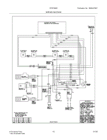15 - Wiring Diagram parts for Frigidaire Range CFGF366DBB from AppliancePartsPros.com