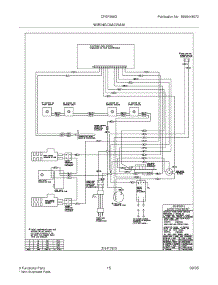15 - Wiring Diagram parts for Frigidaire Range CFGF366DBF from AppliancePartsPros.com