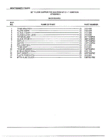 30` Floor Backguard Page 2 parts for Frigidaire Range 3448A from AppliancePartsPros.com