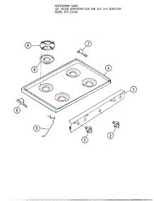 30` Floor Main Top parts for Frigidaire Range 3448A from AppliancePartsPros.com