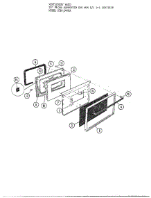 30` Floor Oven Door parts for Frigidaire Range 3448A from AppliancePartsPros.com