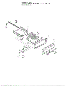 30` Floor Broiler Pan parts for Frigidaire Range 3448A from AppliancePartsPros.com