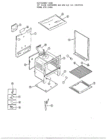 30` Floor Basic Body parts for Frigidaire Range 3448A from AppliancePartsPros.com