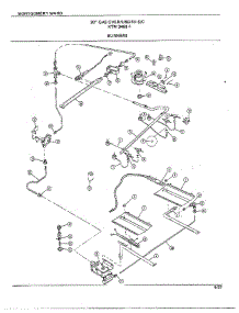 30" Gas Over / Under Burners parts for Frigidaire Range 3468A from AppliancePartsPros.com
