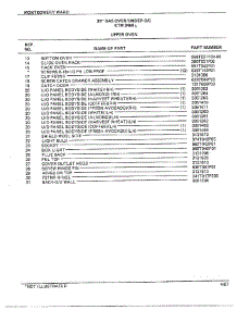 30" Gas Over / Under Upper Oven Page 2 parts for Frigidaire Range 3468A from AppliancePartsPros.com