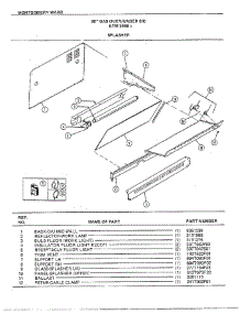 30" Gas Over / Under Splasher parts for Frigidaire Range 3468A from AppliancePartsPros.com