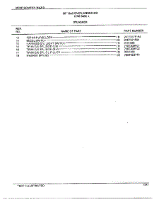 30" Gas Over / Under Splasher Page 2 parts for Frigidaire Range 3468A from AppliancePartsPros.com