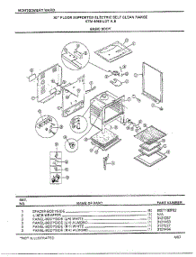 30" Floor Supported Elec Basic Body parts for Frigidaire Range 4468B from AppliancePartsPros.com