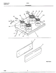 Top / Drawer parts for Frigidaire Range 480447D from AppliancePartsPros.com