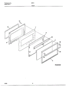 Door parts for Frigidaire Range 480447D from AppliancePartsPros.com