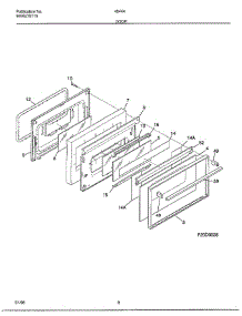 Door parts for Frigidaire Range 484440C from AppliancePartsPros.com