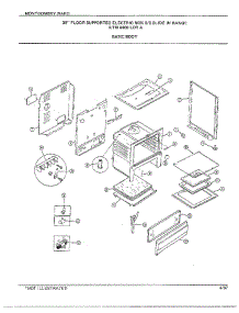 30" Floor / Basic Body parts for Frigidaire Range 4408D from AppliancePartsPros.com