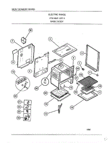 Basic Body parts for Frigidaire Range 4851A from AppliancePartsPros.com