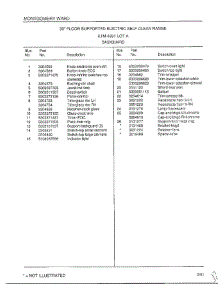 Backguard Page 2 parts for Frigidaire Range 4891A from AppliancePartsPros.com