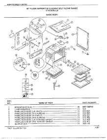 30" Floor Supported Elec Basic Body parts for Frigidaire Range 4478B from AppliancePartsPros.com