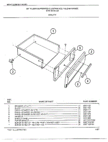 30" Floor Supported Elec Utility parts for Frigidaire Range 4478B from AppliancePartsPros.com