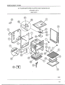 Basic Body parts for Frigidaire Range 4891A from AppliancePartsPros.com