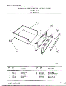 Utility Drawer parts for Frigidaire Range 4891A from AppliancePartsPros.com