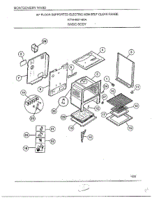 Basic Body parts for Frigidaire Range 4821-80A from AppliancePartsPros.com