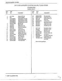 Basic Body Page 2 parts for Frigidaire Range 4821-80A from AppliancePartsPros.com