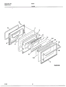 Door parts for Frigidaire Range 484447D from AppliancePartsPros.com