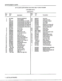 Basic Body Page 2 parts for Frigidaire Range 4899A from AppliancePartsPros.com