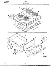 Top / Drawer parts for Frigidaire Range 48664B from AppliancePartsPros.com