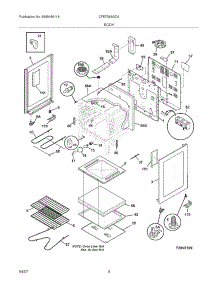 05 - Body parts for Frigidaire Range CFEF366GCA from AppliancePartsPros.com