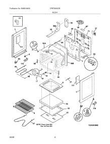 05 - Body parts for Frigidaire Range CFEF366GCB from AppliancePartsPros.com