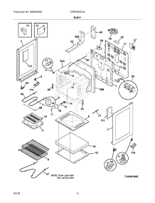 05 - Body parts for Frigidaire Range CFEF366GCH from AppliancePartsPros.com