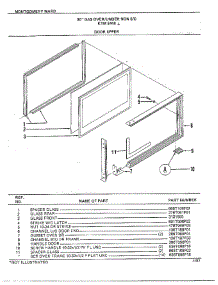 30" Gas Over / Under Door Upper parts for Frigidaire Range 3448A from AppliancePartsPros.com