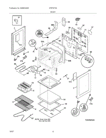 05 - Body parts for Frigidaire Range CFEF376GBA from AppliancePartsPros.com