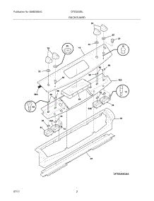 03 - Backguard parts for Frigidaire Range CFES3025LB3 from AppliancePartsPros.com