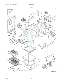05 - Body parts for Frigidaire Range CFEF366EMC from AppliancePartsPros.com